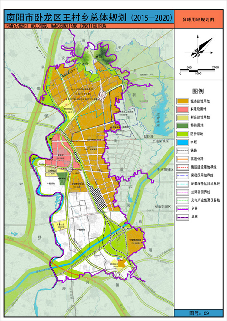 南阳市卧龙区王村乡总体规划(2015-2020)图片